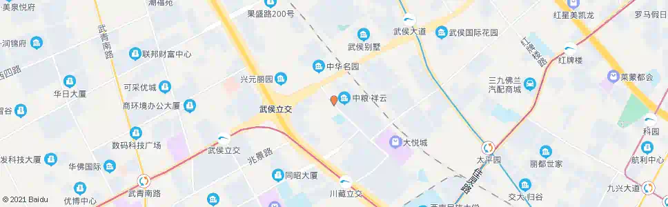 成都大悦路北_公交站地图_成都公交_妙搜公交查询2025