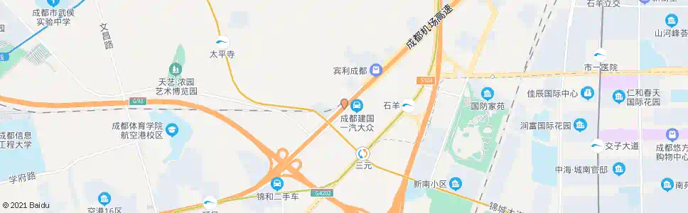 成都三元村何家巷子_公交站地图_成都公交_妙搜公交查询2025
