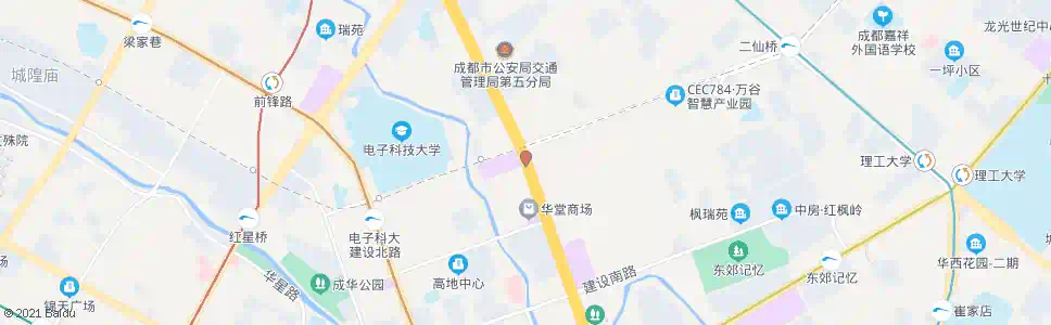 成都二环建设北路口_公交站地图_成都公交_妙搜公交查询2025