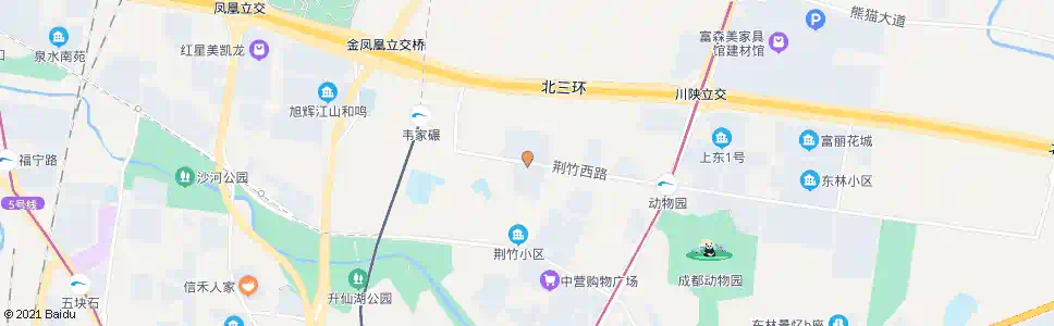 成都荆竹西路中_公交站地图_成都公交_妙搜公交查询2025
