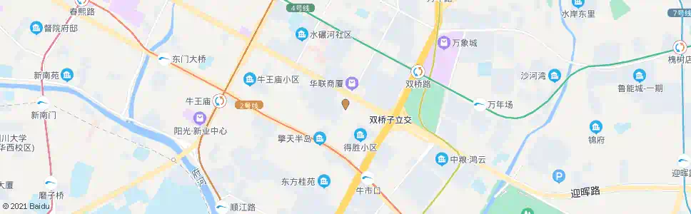 成都经华南路_公交站地图_成都公交_妙搜公交查询2025