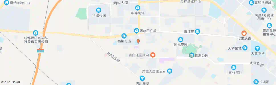 成都华严小学_公交站地图_成都公交_妙搜公交查询2025