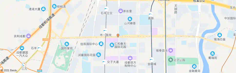 成都府城大道一医院_公交站地图_成都公交_妙搜公交查询2025