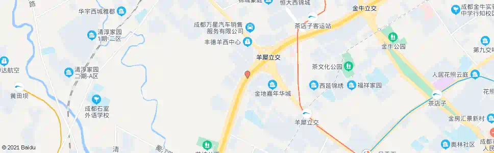 成都西三环路四段内侧_公交站地图_成都公交_妙搜公交查询2025