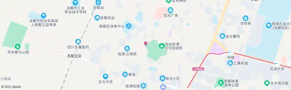 成都桂湖森林广场1站_公交站地图_成都公交_妙搜公交查询2025