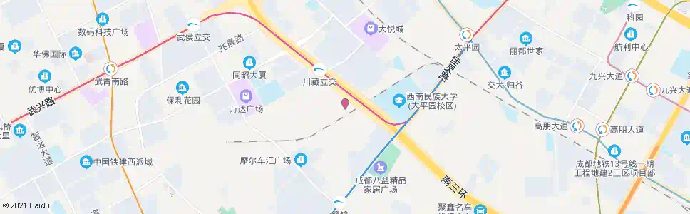成都太平园西路东_公交站地图_成都公交_妙搜公交查询2025
