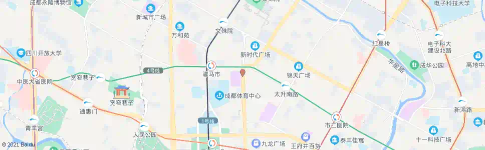 成都顺城大街中_公交站地图_成都公交_妙搜公交查询2025