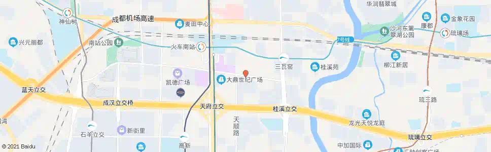 成都和平小区_公交站地图_成都公交_妙搜公交查询2025