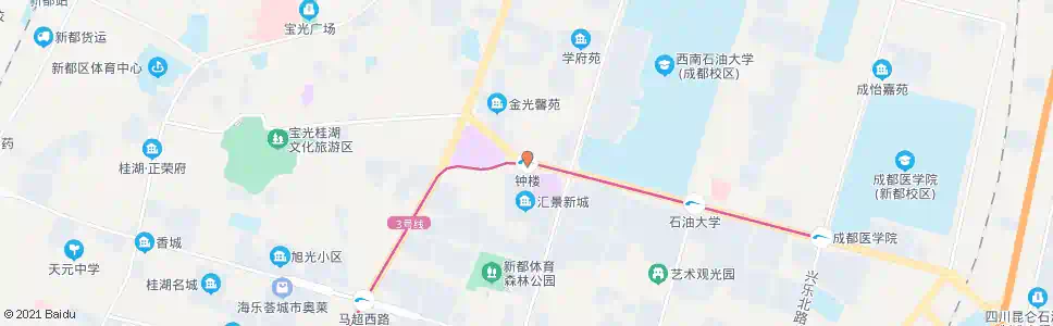 成都钟楼_公交站地图_成都公交_妙搜公交查询2025