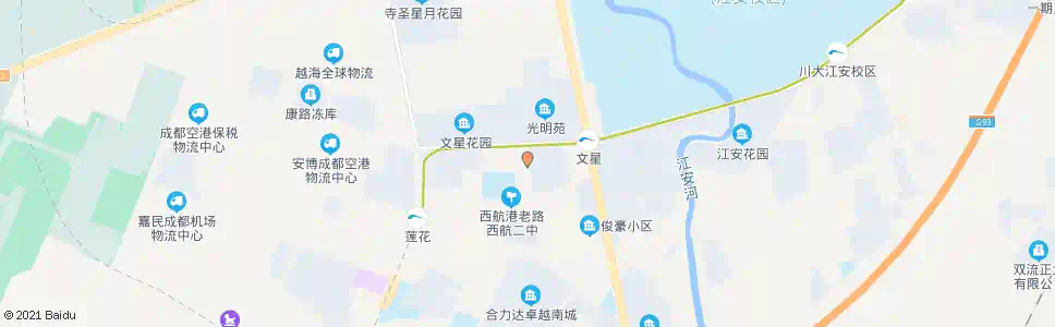 成都文星大道北_公交站地图_成都公交_妙搜公交查询2025