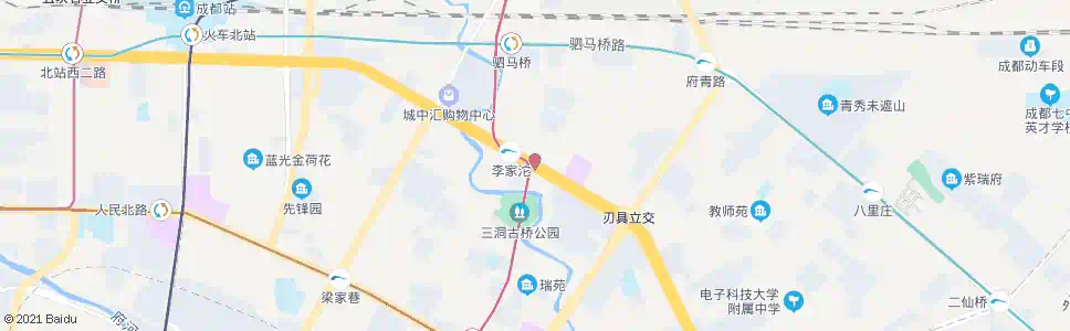 成都三友路口_公交站地图_成都公交_妙搜公交查询2025