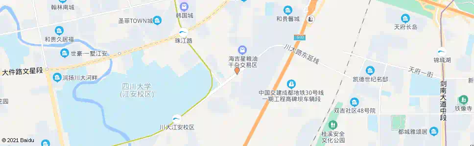 成都白成路口_公交站地图_成都公交_妙搜公交查询2025