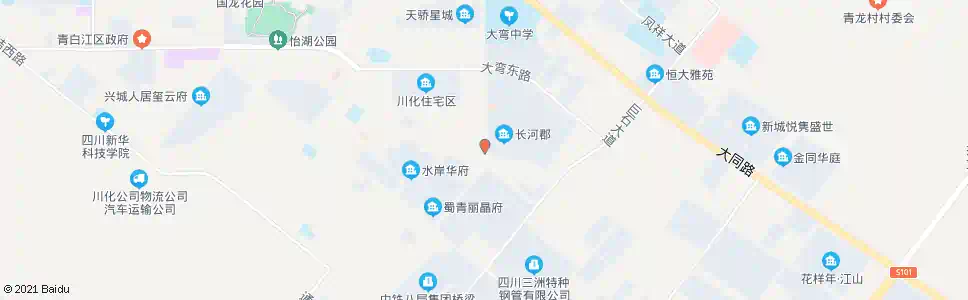 成都长河郡_公交站地图_成都公交_妙搜公交查询2025