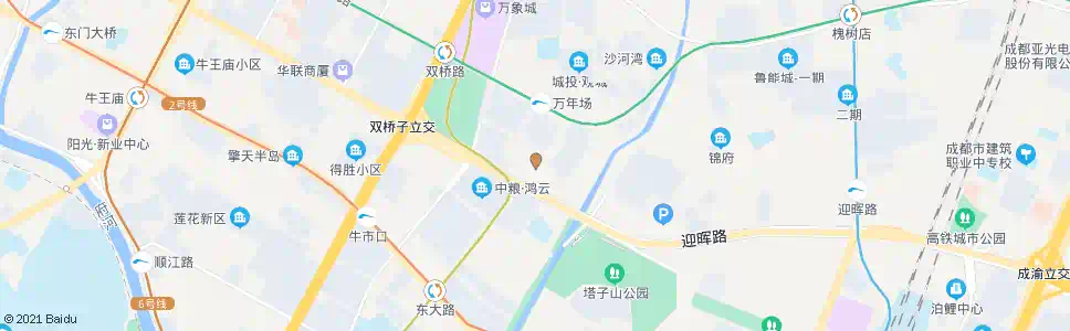 成都双成五路南_公交站地图_成都公交_妙搜公交查询2025