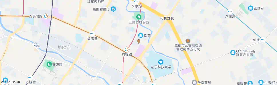 成都华油巷_公交站地图_成都公交_妙搜公交查询2025