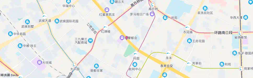 成都红牌楼东_公交站地图_成都公交_妙搜公交查询2025