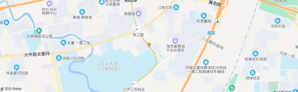 成都珠江路泰新路口_公交站地图_成都公交_妙搜公交查询2025