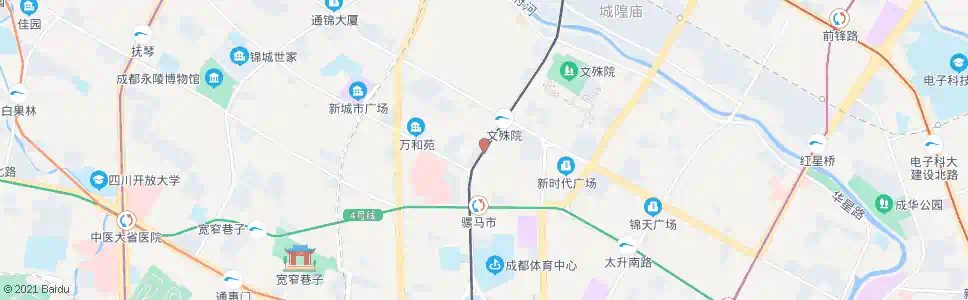 成都人民中路二段_公交站地图_成都公交_妙搜公交查询2025