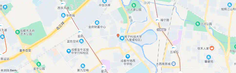 成都星汉路九里堤西路口_公交站地图_成都公交_妙搜公交查询2025