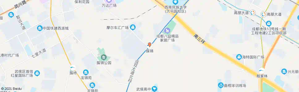 成都簇锦站_公交站地图_成都公交_妙搜公交查询2025