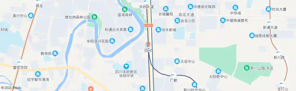 成都四河站_公交站地图_成都公交_妙搜公交查询2025