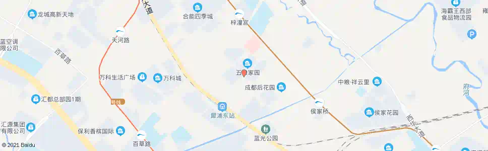 成都万福二街北段_公交站地图_成都公交_妙搜公交查询2025