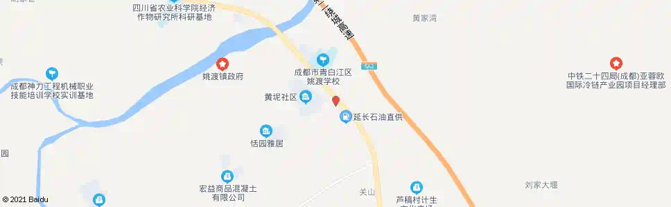 成都姚渡场镇路口_公交站地图_成都公交_妙搜公交查询2025