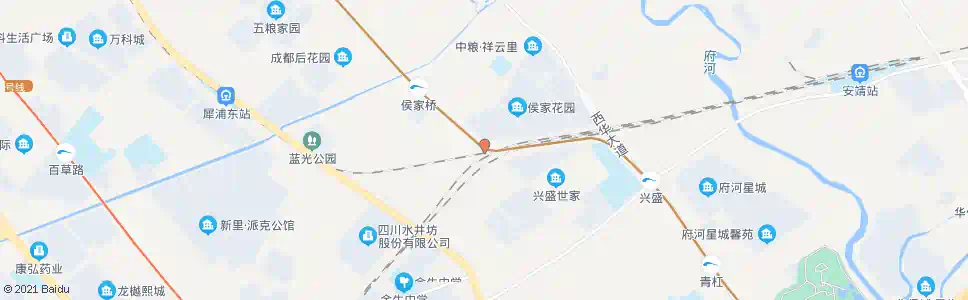 成都盛发街_公交站地图_成都公交_妙搜公交查询2025