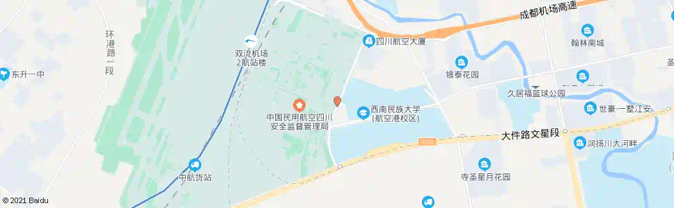 成都机场迎宾大道十号公路_公交站地图_成都公交_妙搜公交查询2025
