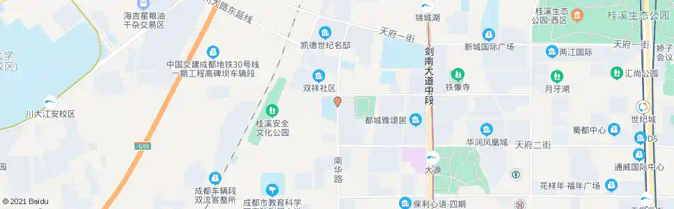 成都南华路北_公交站地图_成都公交_妙搜公交查询2025