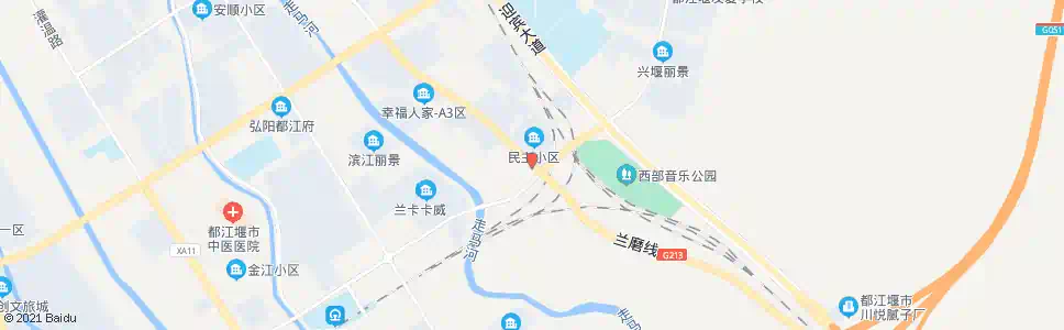 成都民主小区下段_公交站地图_成都公交_妙搜公交查询2025
