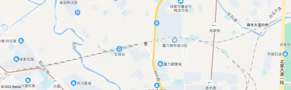 成都金芙蓉大道洞安路口_公交站地图_成都公交_妙搜公交查询2025