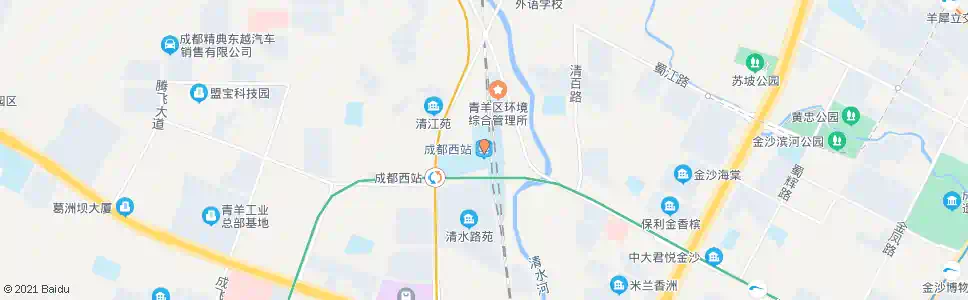 成都盛发街西_公交站地图_成都公交_妙搜公交查询2025
