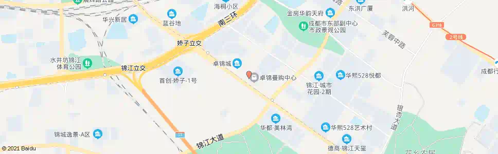 成都枫树街口_公交站地图_成都公交_妙搜公交查询2025