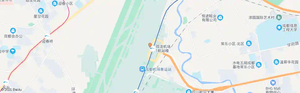 成都双流国际机场(T1航站楼)_公交站地图_成都公交_妙搜公交查询2025