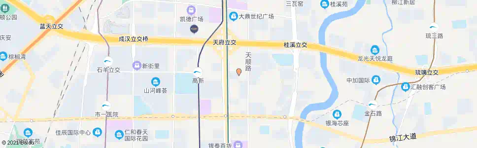 成都天泰路_公交站地图_成都公交_妙搜公交查询2025