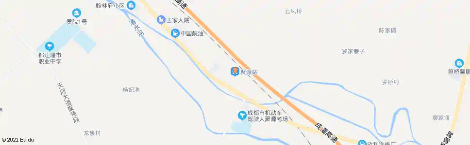 成都聚源快铁站_公交站地图_成都公交_妙搜公交查询2025