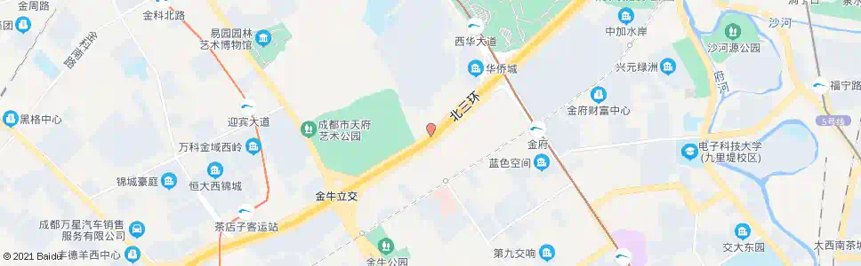 成都北三环路一段西内侧_公交站地图_成都公交_妙搜公交查询2025