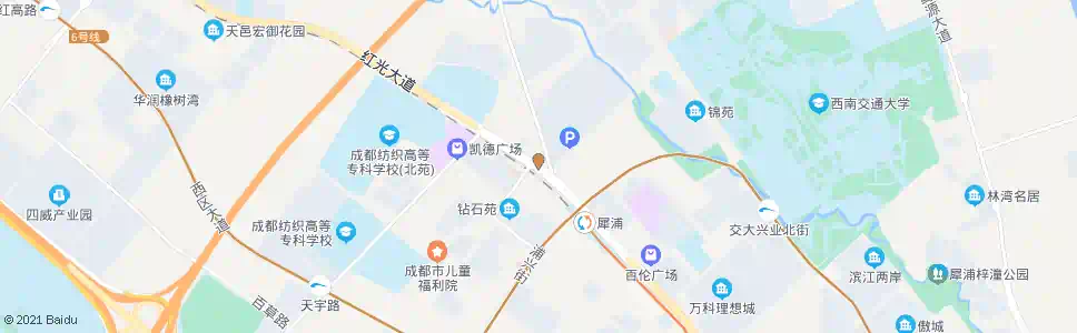 成都红光大道犀团路口_公交站地图_成都公交_妙搜公交查询2025