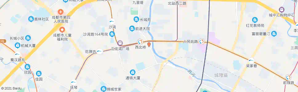 成都西体北路北_公交站地图_成都公交_妙搜公交查询2025