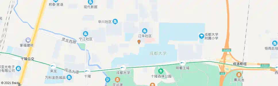 成都江华路灵龙路口_公交站地图_成都公交_妙搜公交查询2025