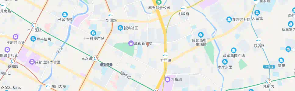 成都双林北横路北_公交站地图_成都公交_妙搜公交查询2025