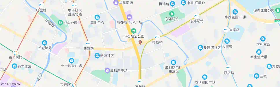 成都杉板桥路西_公交站地图_成都公交_妙搜公交查询2025
