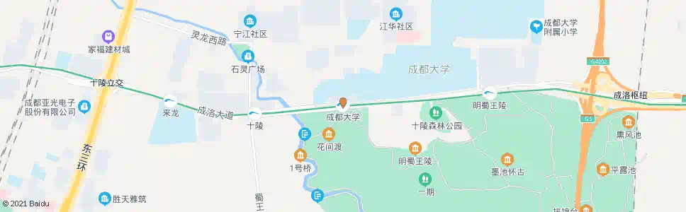 成都成都大学站_公交站地图_成都公交_妙搜公交查询2025