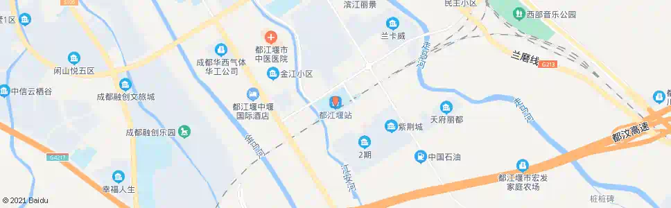 成都都江堰一中_公交站地图_成都公交_妙搜公交查询2025