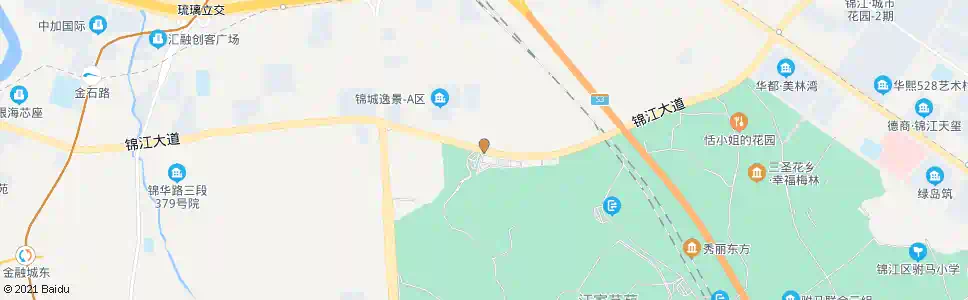 成都高威公园北门_公交站地图_成都公交_妙搜公交查询2025