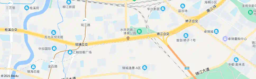 成都南三环路二段西内侧_公交站地图_成都公交_妙搜公交查询2025