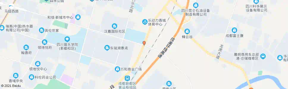 成都绕城大道香城中学_公交站地图_成都公交_妙搜公交查询2025