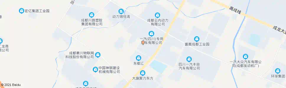 成都一汽四环_公交站地图_成都公交_妙搜公交查询2025