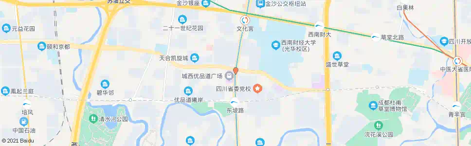 成都光华大道口_公交站地图_成都公交_妙搜公交查询2025